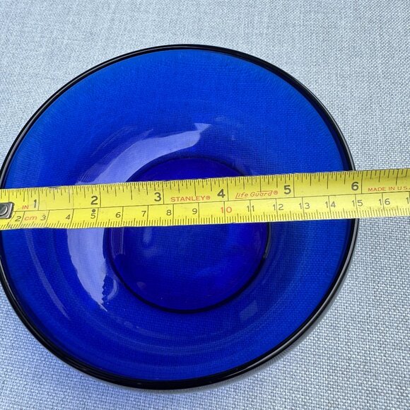 Cobalt Blue Glass Bowl 6 inches wide - Picture 6 of 6
